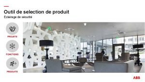 Outil de selection de produit Eclairage de scurit