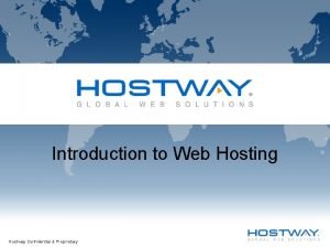 Hostway web hosting