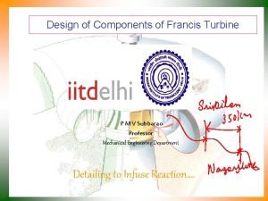 Components of francis turbine