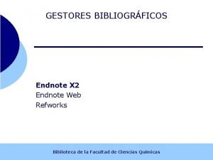 Endnote x