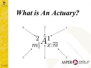 What does an actuary do