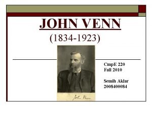 John venn (1834-1923)