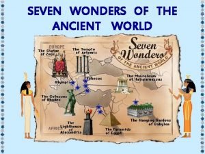 7 wonders of the ancient world map