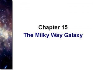 Chapter 15 The Milky Way Galaxy Guidepost You