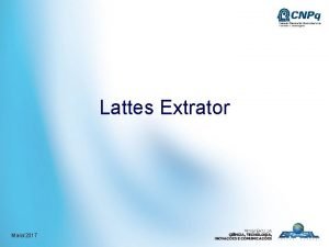 Extrator lattes