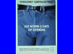 Emergency Contraception A Well Kept Secret Tony Ogburn
