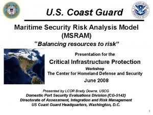 Maritime security risk analysis model