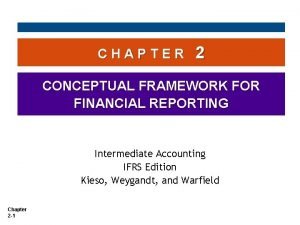 Chapter 2 conceptual framework for financial reporting