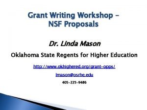 Grant writing examples