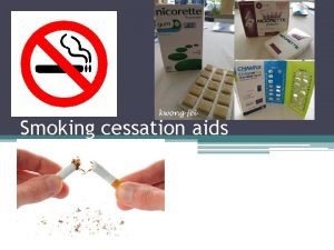 Smoking cessation learning objectives