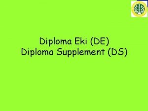 Diploma eki Diploma eki