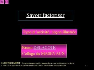 Factoriser