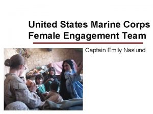 United States Marine Corps Female Engagement Team Captain