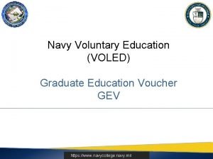 Graduate education voucher