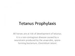 Definisi tetanus