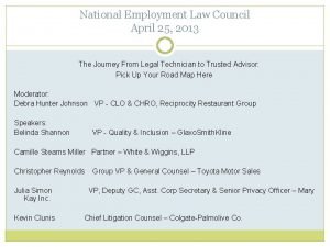 National employment law council