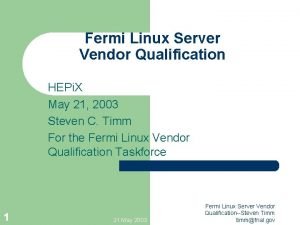 Fermi linux Fermi linux