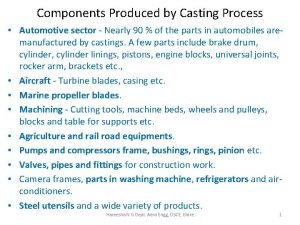 Skeleton pattern in casting