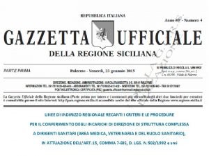 LINEE DI INDIRIZZO REGIONALE RECANTI I CRITERI E