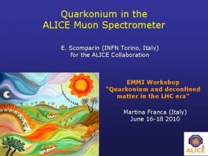 Quarkonium in the ALICE Muon Spectrometer E Scomparin