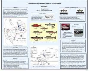 Fisheries and Aquatic Ecosystem of Klamath Basin Prepared