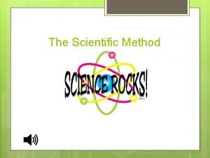 Scientifc method steps