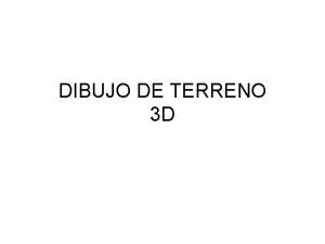 Dibujo de terreno