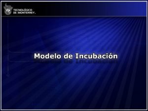 Modelo de Incubacin Incubadora de Microempresas Tradicionales Elaboracin