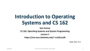 Uc berkeley operating systems