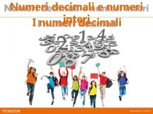 Semiretta orientata numeri decimali Semiretta orientata numeri decimali