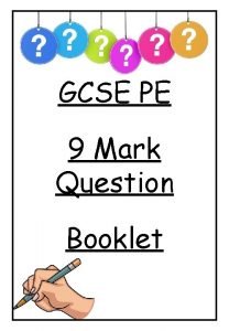 Gcse pe 9 mark questions