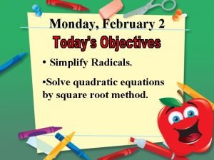 Solving radical equations
