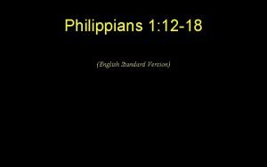 Philippians 1 12 18 English Standard Version ESV