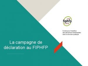 Fonds pour linsertion des personnes handicapes dans la