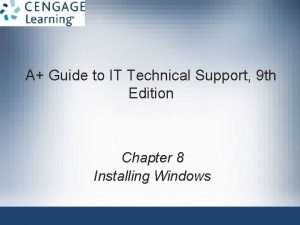 A Guide to IT Technical Support 9 th