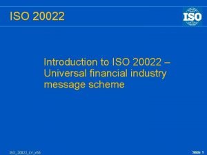 Iso 20022 data dictionary