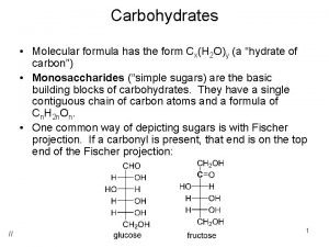 Carbohydrates molecular