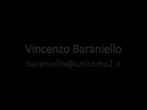 Vincenzo Baraniello baraniellouniroma 2 it Vincenzo Baraniello baraniellouniroma