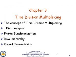 Time division multiplexing diagram