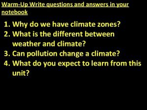 In your notebook, write questions