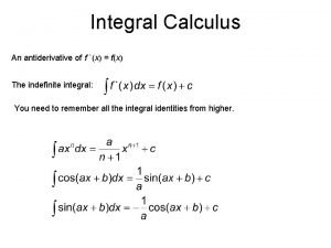 Antiderivative