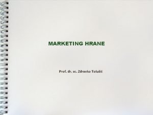 Marketing hrane