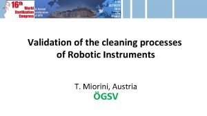 Cleaning da vinci instruments