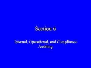 Operational audit definition