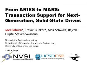 From ARIES to MARS Transaction Support for Next