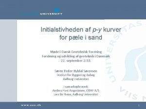 Initialstivheden af py kurver for ple i sand