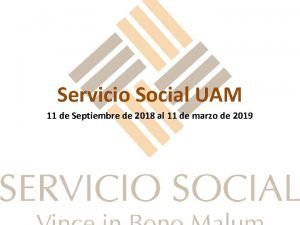 Servicio social uam