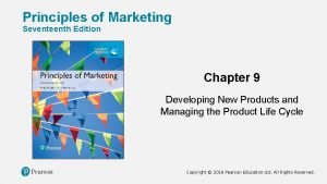 Principles of marketing chapter 9