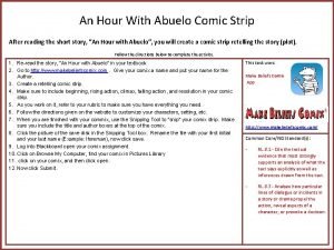The story of an hour comic strip