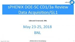s PHENIX DOESC CD 13 a Review Data